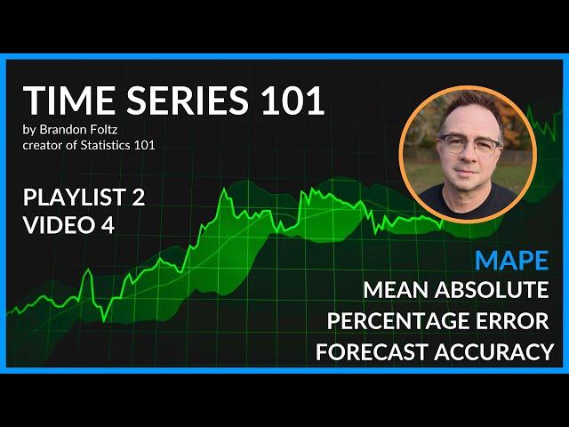 Time Series 101: MAPE Forecast Accuracy