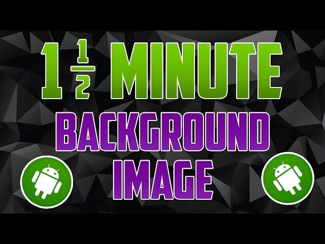 Android Studio : How to Add a Background Image to Activity