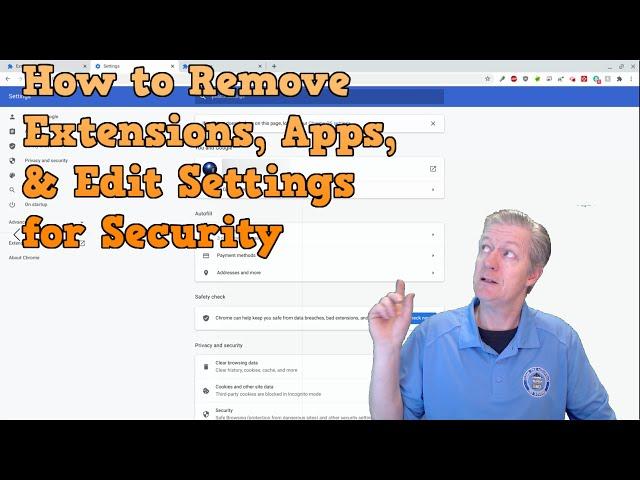 How to Remove Extensions, Apps, and Edit Chrome Settings- Remove Malware #tutorial, #Security