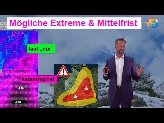 Wilde Wetterwoche mit Herbst- & in den Alpen Wintereinbruch! Mögliche Regen-Extreme & Mittelfrist.