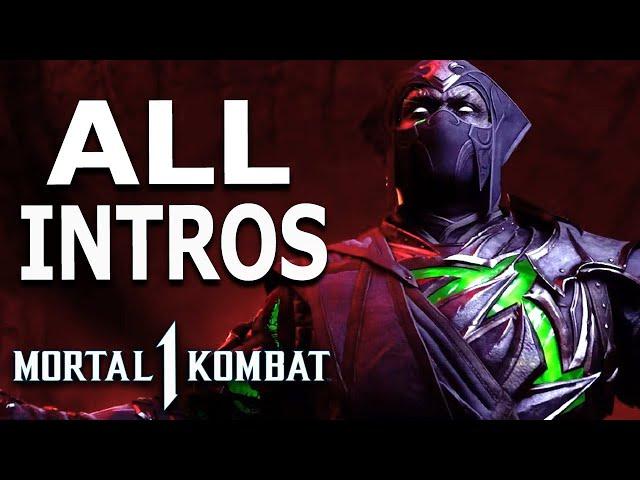 Mortal Kombat 1 Khaos Reigns - Noob Saibot All Intros Dialogue Character Banter MK1