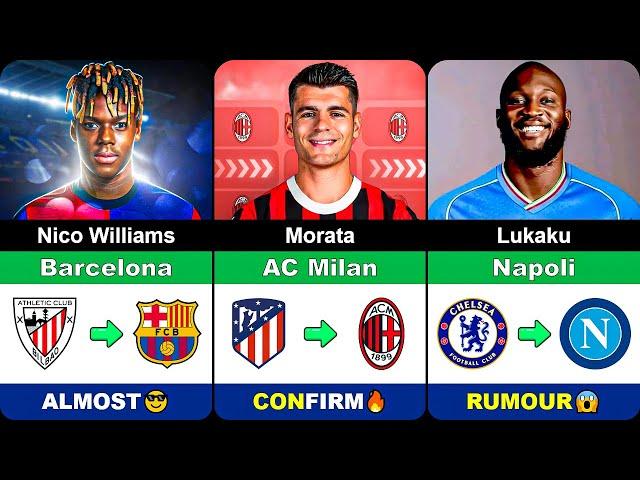 Latest CONFIRMED and RUMOUR Summer Transfers 2024!  FT. Nico Williams, Lukaku, Morata...