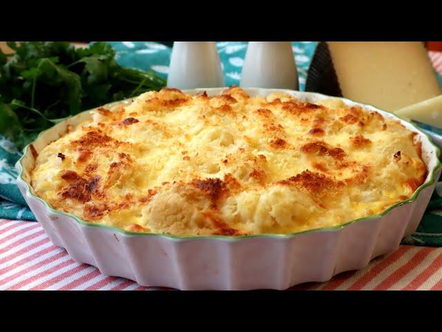 COLIFLOR GRATINADA AL HORNO CON QUESO