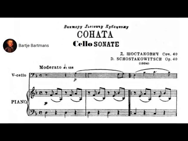 Dmitri Shostakovich - Cello Sonata Op. 40 (1934)