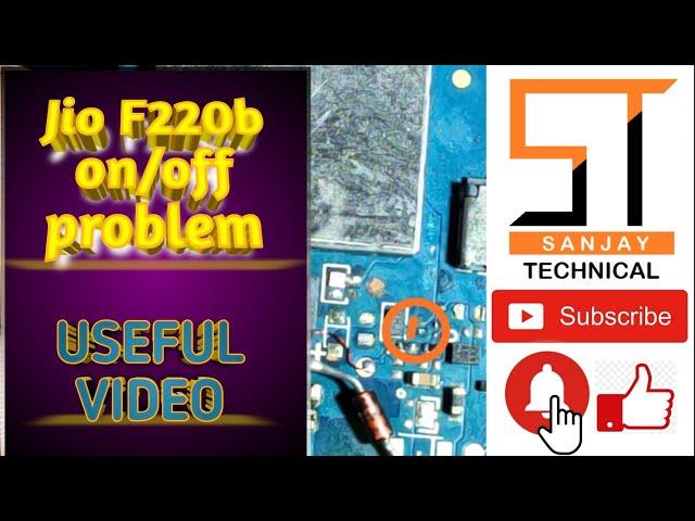 Jio f220b auto on off problem // jio phone restart hardware problem solve