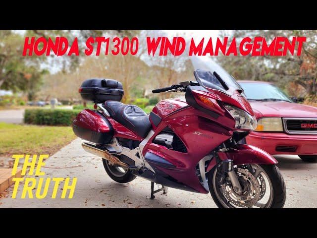 Honda ST1300 Stock Windscreen Performance Any Good?