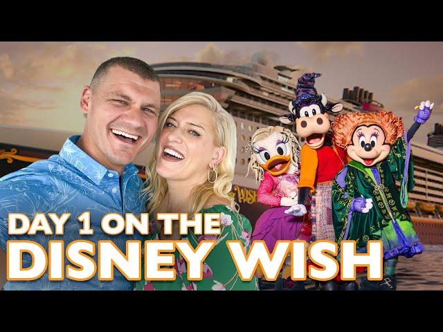 The BEST First Day On The Disney Wish: Halloween On The High Seas | Room Tour, Marvel Dining, Cruise