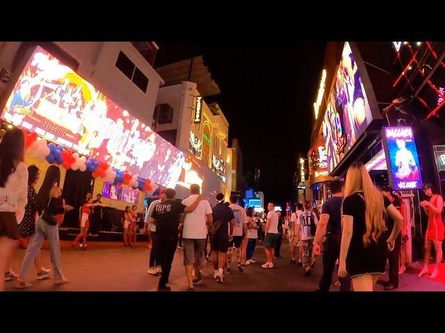 Pattaya Walking Street August 2024 at Night  HD 1080p