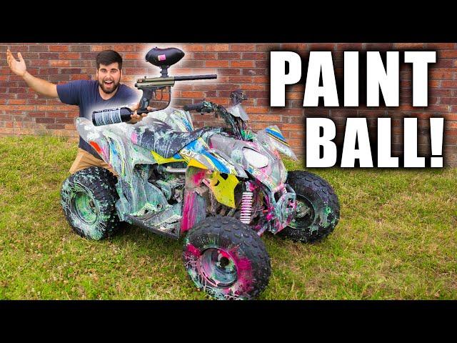 PLAYING PAINTBALL ON FOUR-WHEELERS!