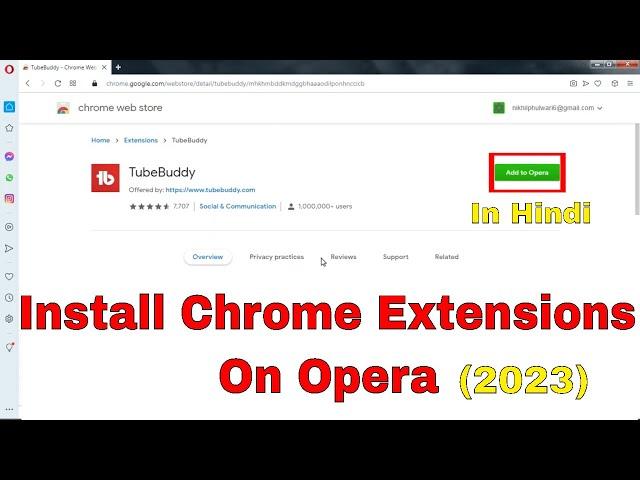 How to Install Chrome Extensions on Opera . New video 2023