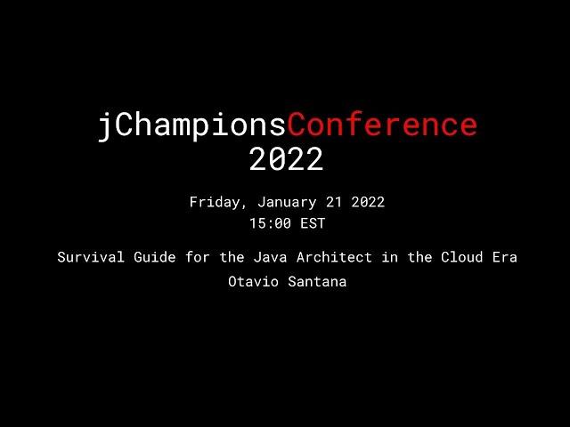 Otavio Santana - Survival Guide for the Java Architect in the Cloud Era