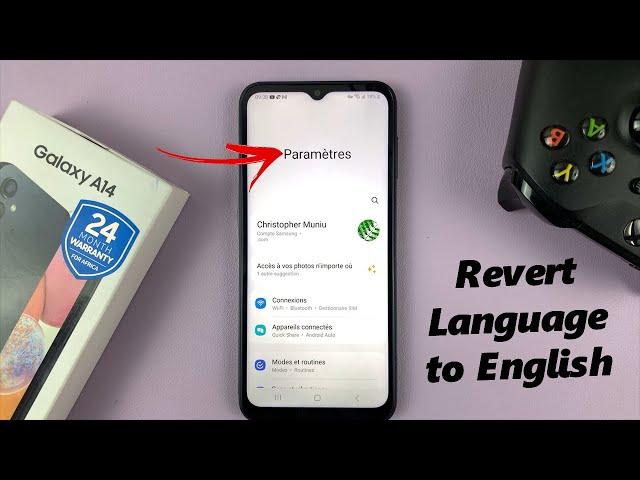 How To Change Default Language Back To English On Samsung Galaxy A14