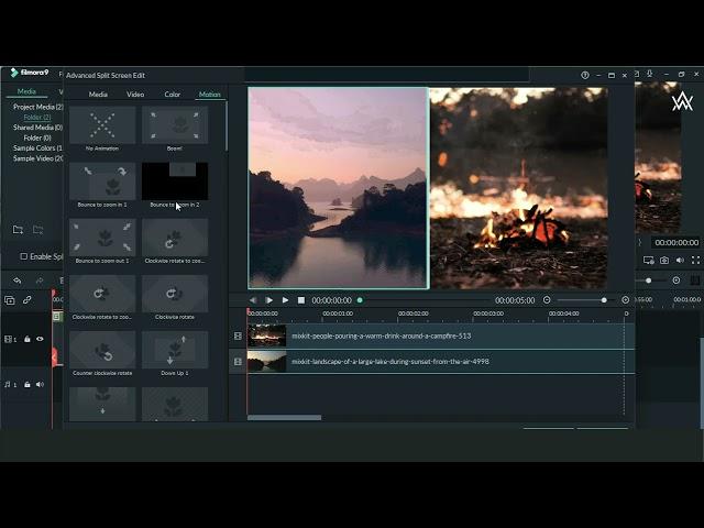 Filmora 9 split screen |  How to make a split screen video in wonder share filmora 9