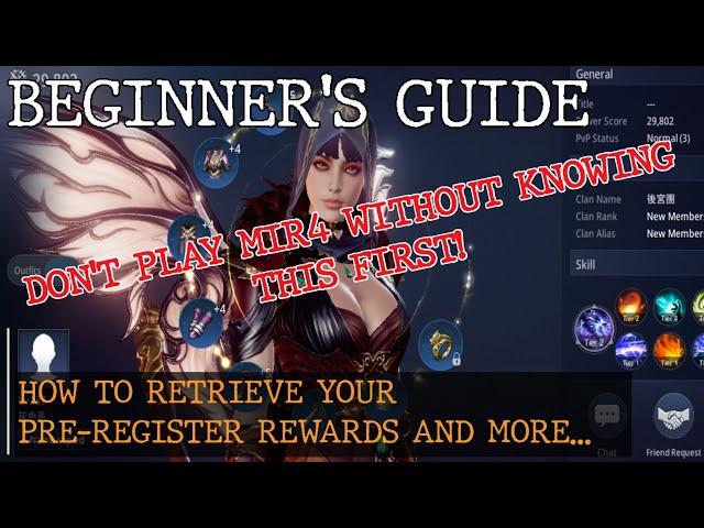 Don't Play MIR4 Without Knowing This | MIR4 Short Beginner's Guide