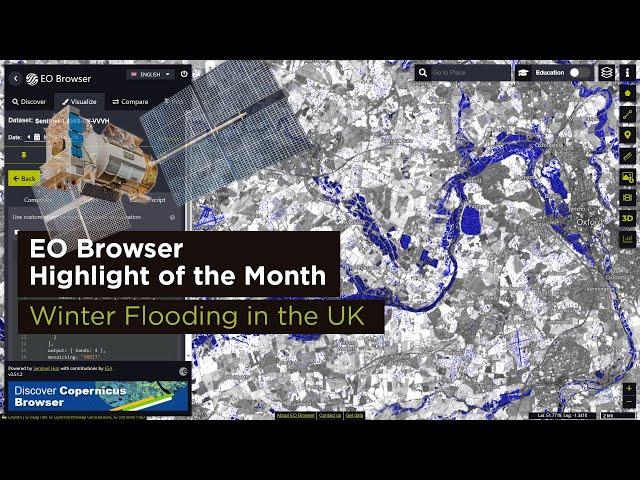EO Browser Highlight of the Month – January 2024: Winter Flooding in the UK
