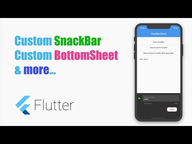 #Google's Flutter Tutorial - Custom SnackBar (coderzheaven.com)