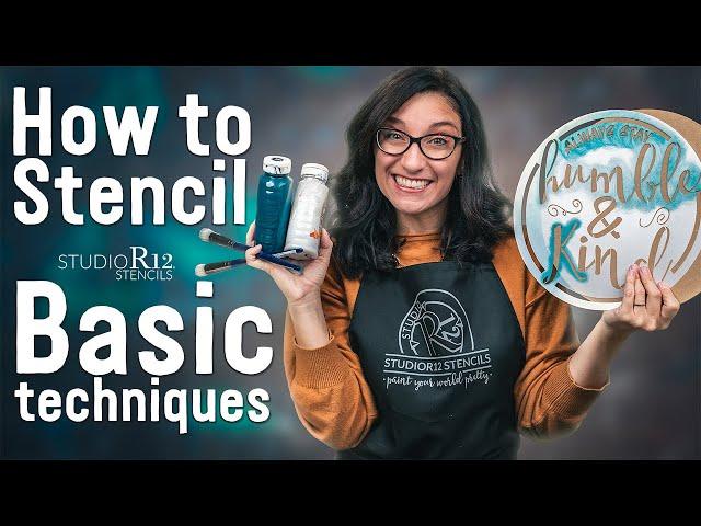 How to Use Stencils for Beginners | Tips to Stop Bleeding Under Your Stencils