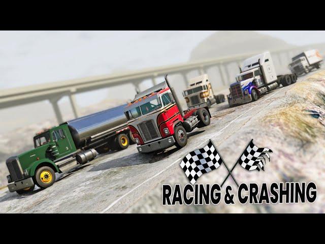 BeamNG Drive - Racing & Crashing All New T-Series Truck