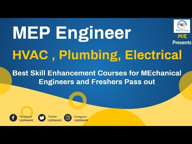 How to Become MEP Engineer | Roles and Responsibility | Mechanical Engineer By Jamal Sir