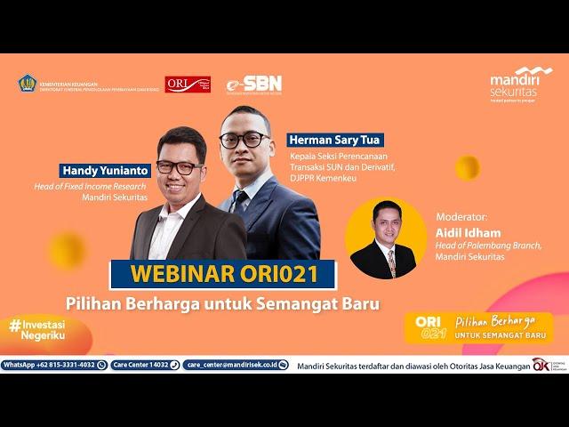 Webinar ORI021: Pilihan Berharga untuk Semangat Baru