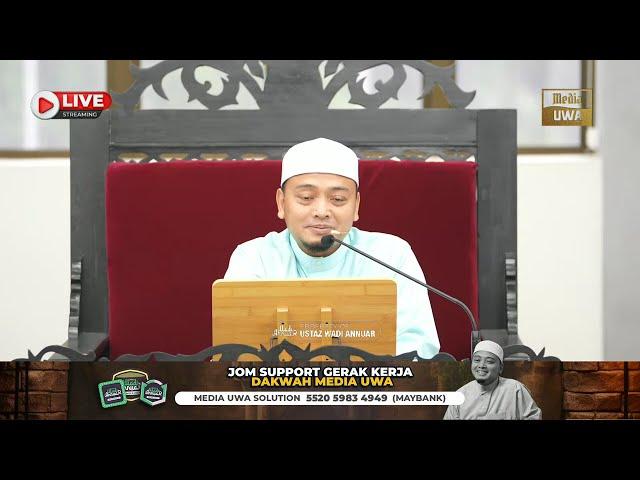 LIVE • Pengajian Kitab Bustanul 'Arifin | Ustaz Wadi Annuar