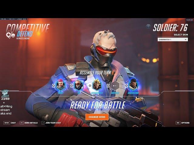 IDDQD INSANE SOLDIER 76 GAMEPLAY OVERWATCH 2 SEASON 11 TOP 500