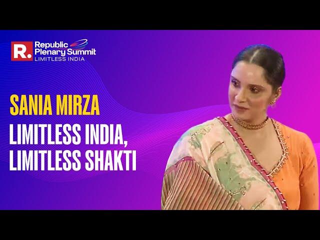 Sania Mirza at Republic Plenary Summit 2025 | Limitless India, Limitless Shakti