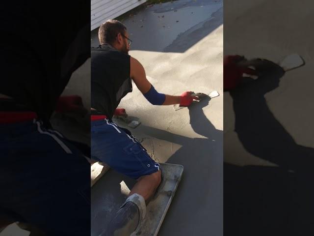 learn to hand swirl concrete patio