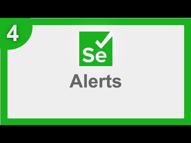 Selenium 4 Beginner Tutorial 4 | Pop ups and Alerts