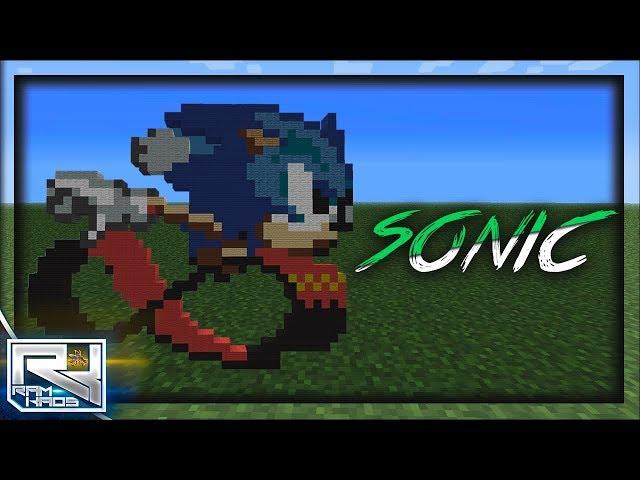 Minecraft Pocket Edition - Pixel Art: Sonic The Hedgehog - Sonic CD