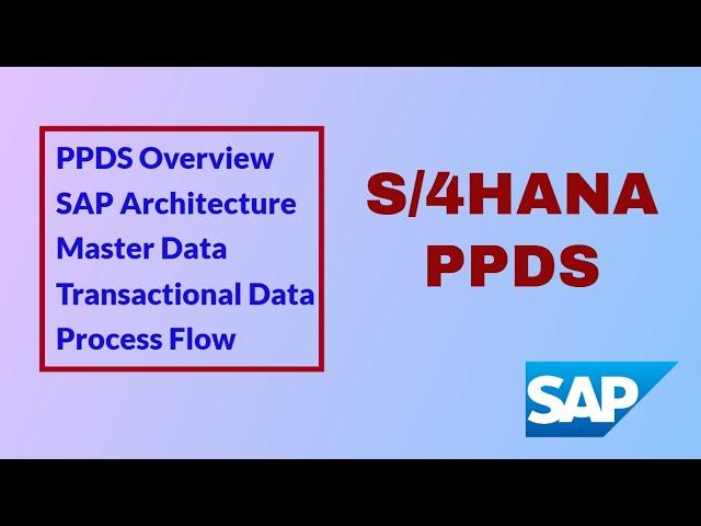 Step-by-Step Guide to understand S/4 PPDS | Module training for beginners|