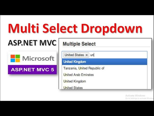 How to Create a Multi Select Dropdown List in ASP.NET MVC | C# | jQuery | Chosen Plugin