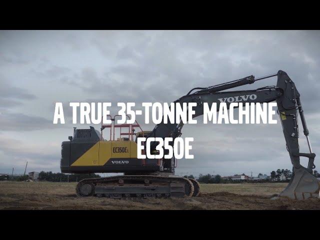 Volvo EC350E crawler excavator: a true 35-tonne machine