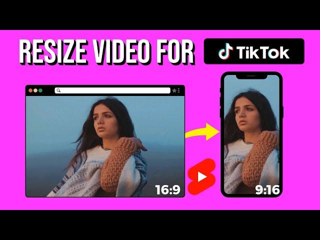 How to Resize Video For Tiktok online | Resize Video For Youtube Shorts