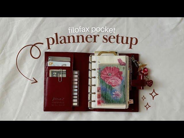 filofax pocket planner setup  pages, trackers, & decor ᝰ ݁₊ ⊹