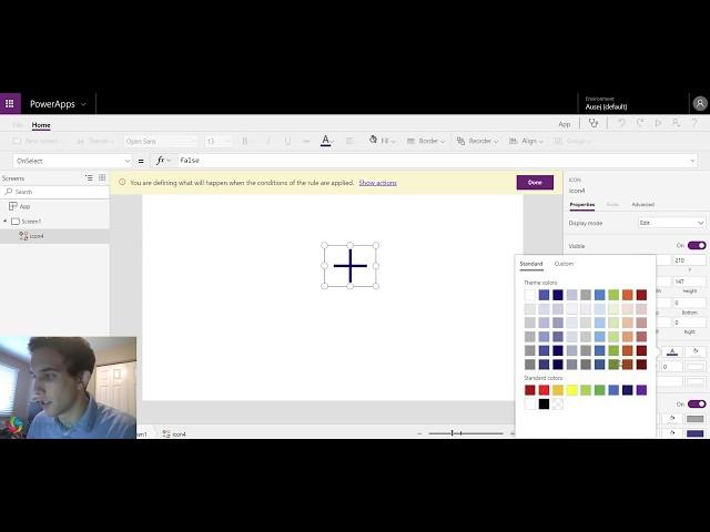 PowerApps Tutorial - Rules