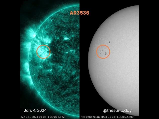 EarthSky Sun News Jan 4, 2024. Going strong.