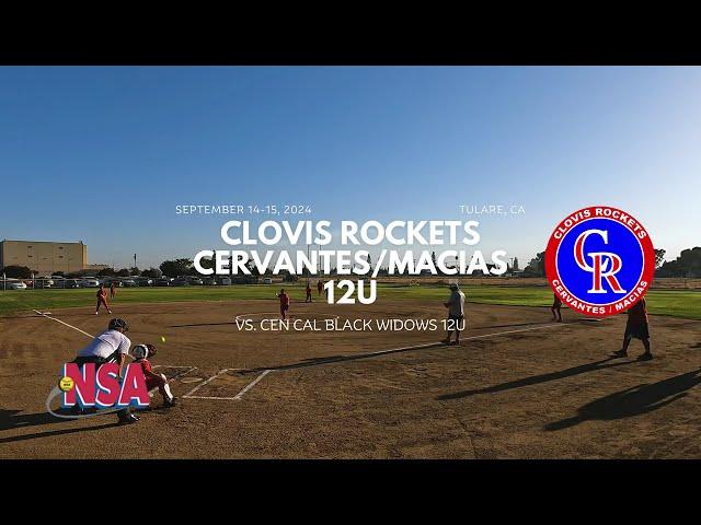 Cen Cal Black Widows vs. Clovis Rockets Cervantes/Macias (12U)