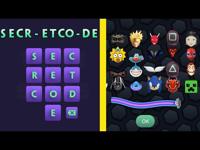 SLITHER.IO - ALL NEW SECRET CODE UPDATE! SECRET SKIN CODE! CODE ACTUALIZADO!