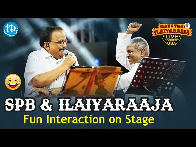 SP Balasubramanyam & Ilayaraja : Rare moments on stage || Maestro Ilaiyaraaja's Musical Concert