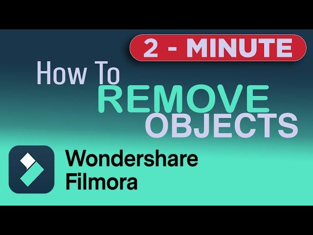 Remove Object with New AI Smart Cutout | Wondershare Filmora 12 | Filmora Video Editing Tutorial