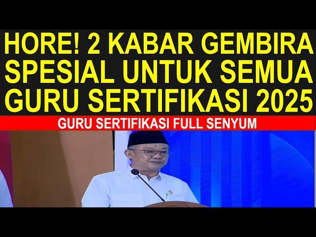 Breaking news Hore 2 kabar gembira untuk semua guru sertifikasi dan non sertifikasi  Januari 2025