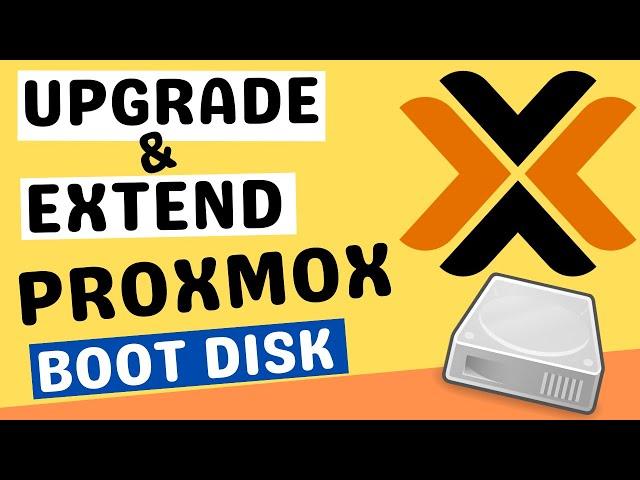 Upgrade & Replace Proxmox boot disk, resize and extend local partition