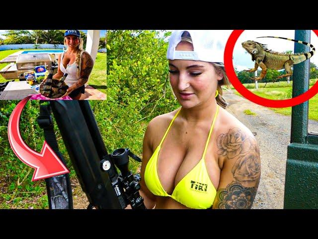 IGUANA HUNTING CATCH and COOK in Puerto Rico!!! (MONSTER IGUANAS!!)