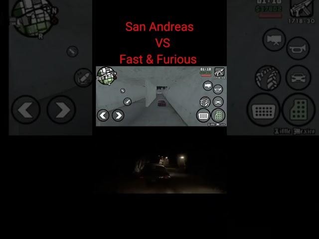 San Andreas VS Fast & Furious #shorts #shortvideos #gtasanandreas #gtavideos