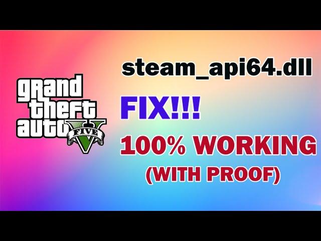 How to fix steam_api64.dll | GTA 5