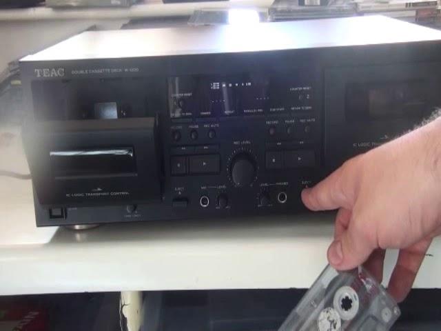 Teac W-1200 cassette deck unboxing and overview