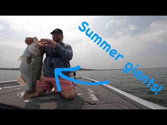 Trophy bass fishing in Texas.  Catching some giants!