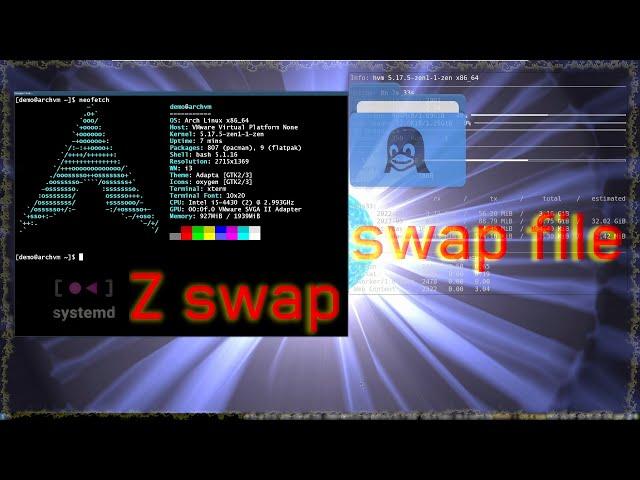 Arch Linux Swap file and Zswap (systemd-swap) tutorial