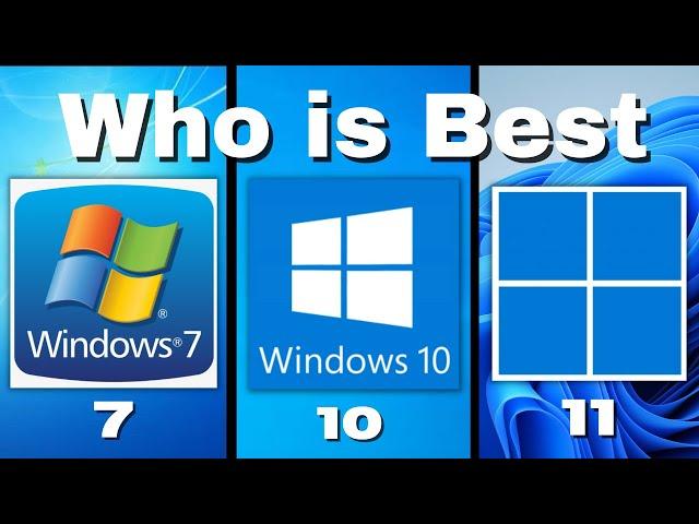 Comparison Between Windows 7, Windows 10 and Windows 11 | Which is Best for Your PC in 2024?